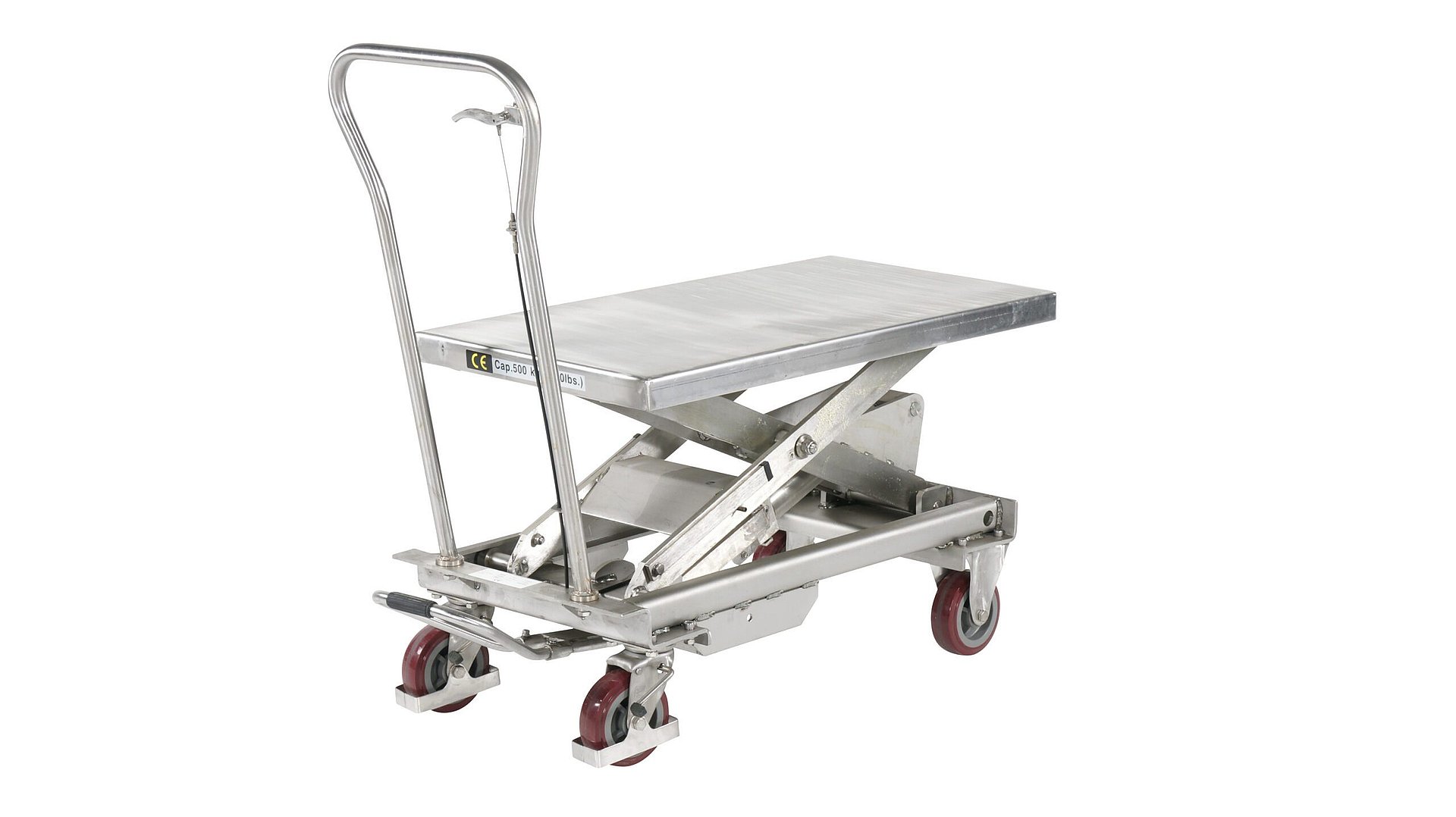 Lyftbord i rostfritt stål 500 kg - Modell BSS50