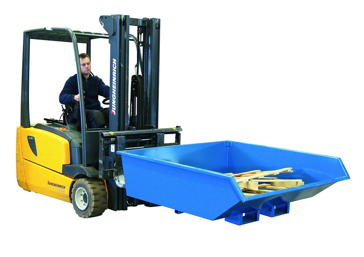 Lågbyggda Tippcontainer