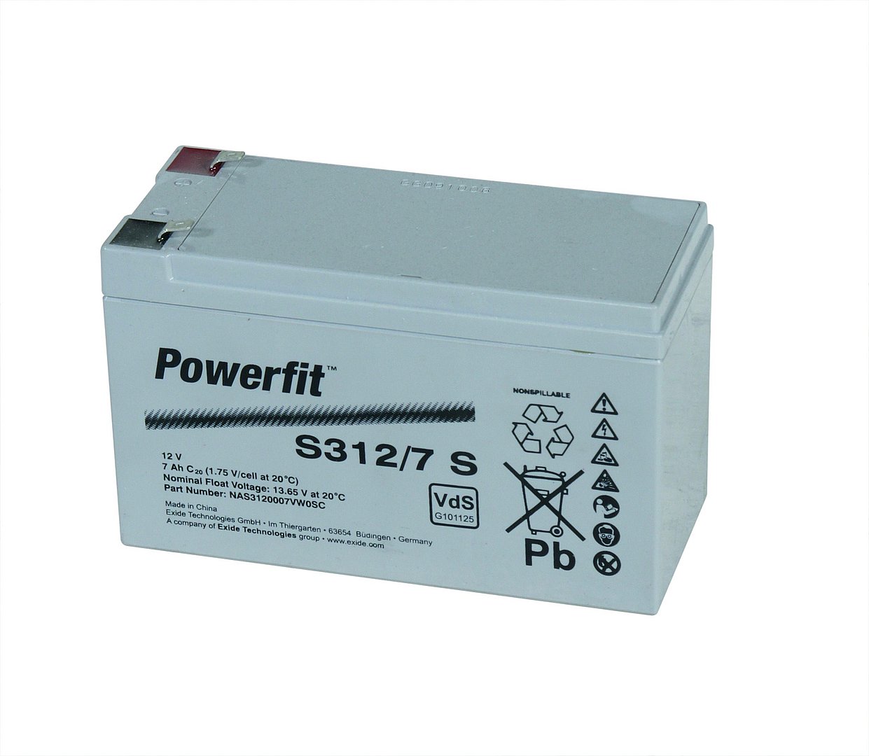 Batteri 12V 7Ah 44000