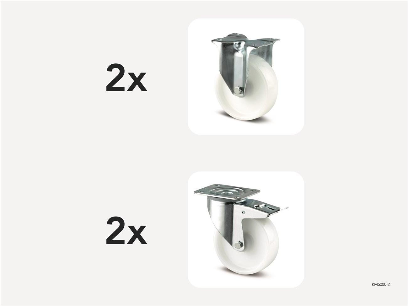 Hjulsats 200 mm - Modell KM5000-2