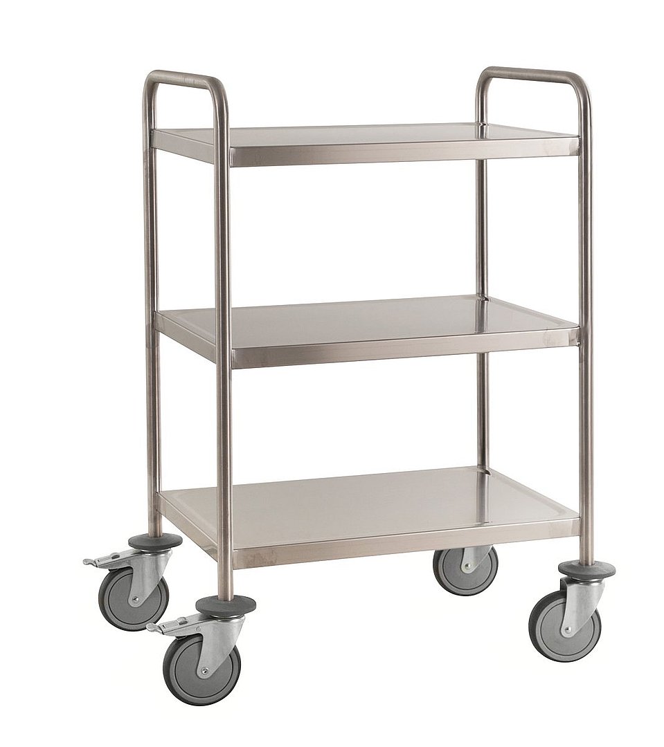 Rostfri vagn - Helsvetsat 3 plan - C3