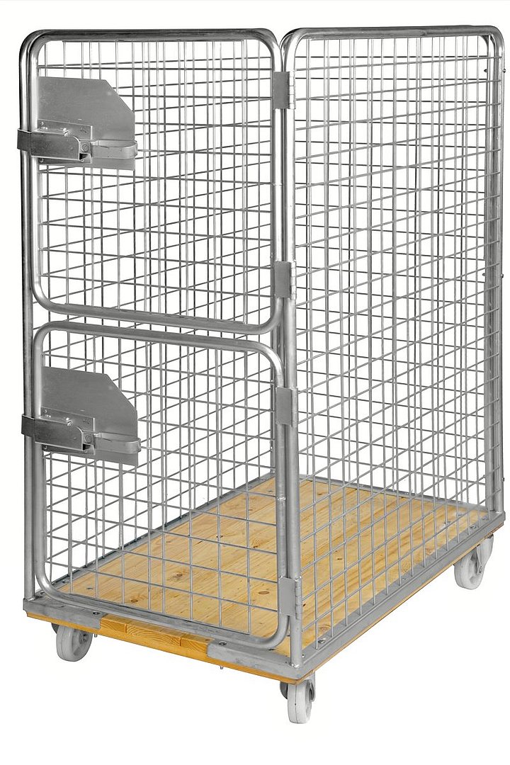 Rullcontainer träbotten